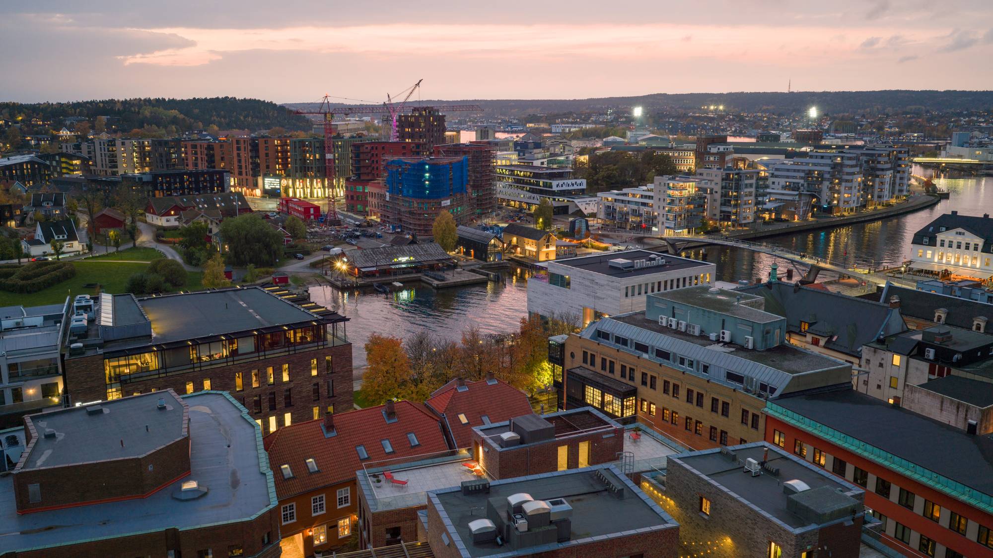 Fredrikstad sentrum mot Kråkerøy