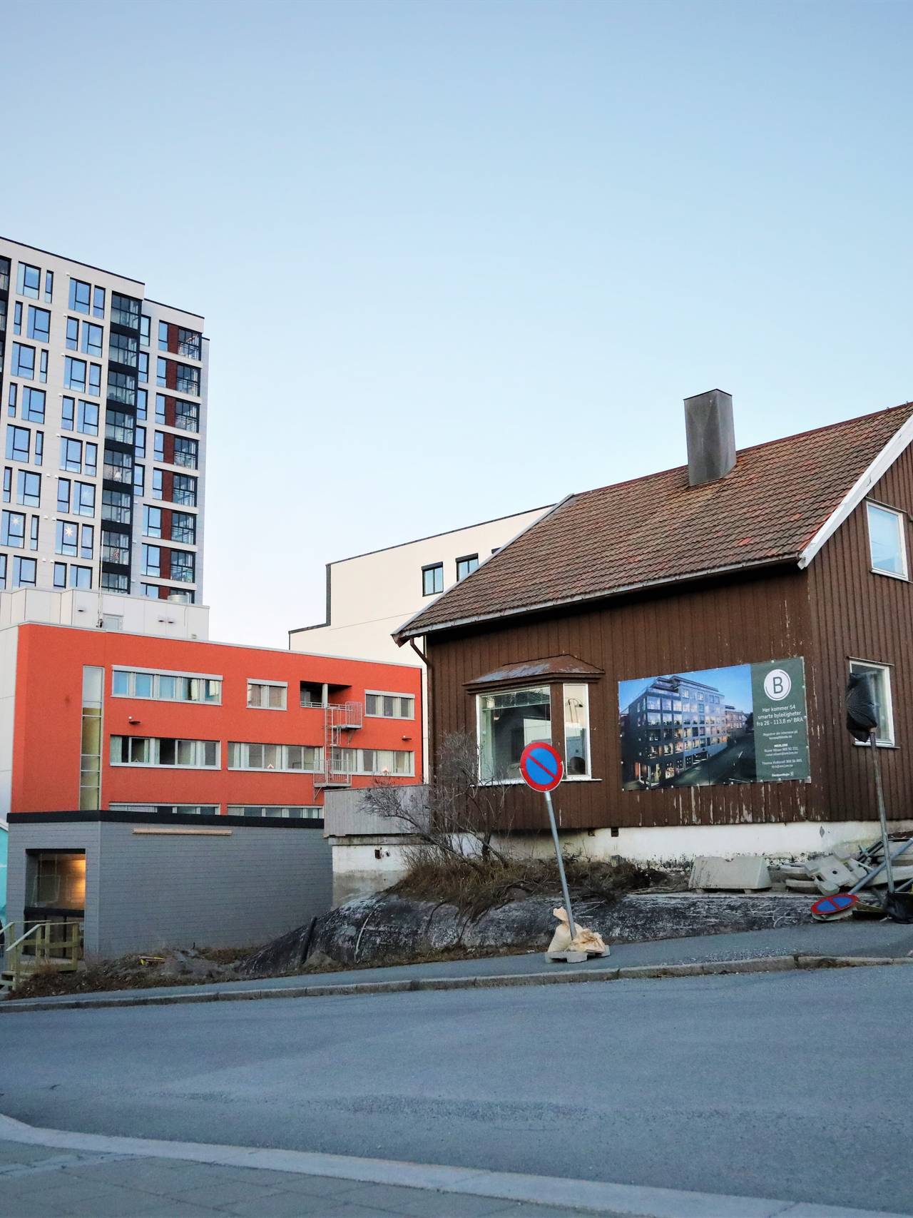 Enebolig oppå en bunker i Bodø sentrum.