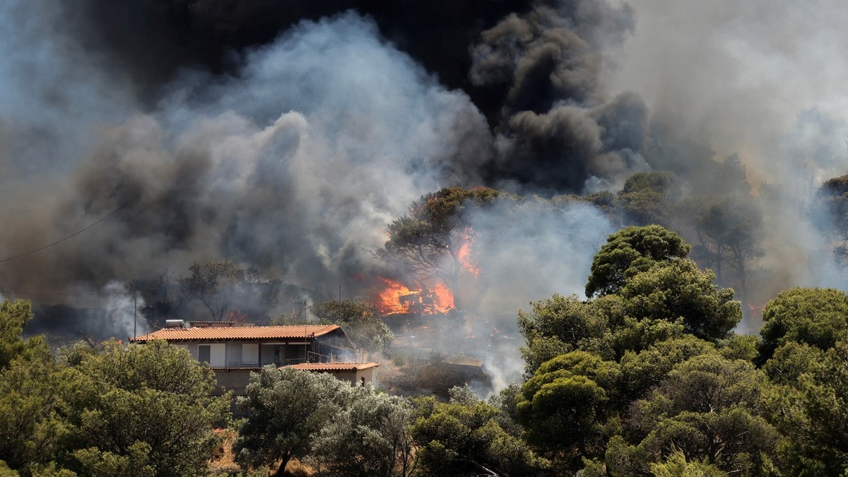 Ny brann har brutt ut ved Aten
