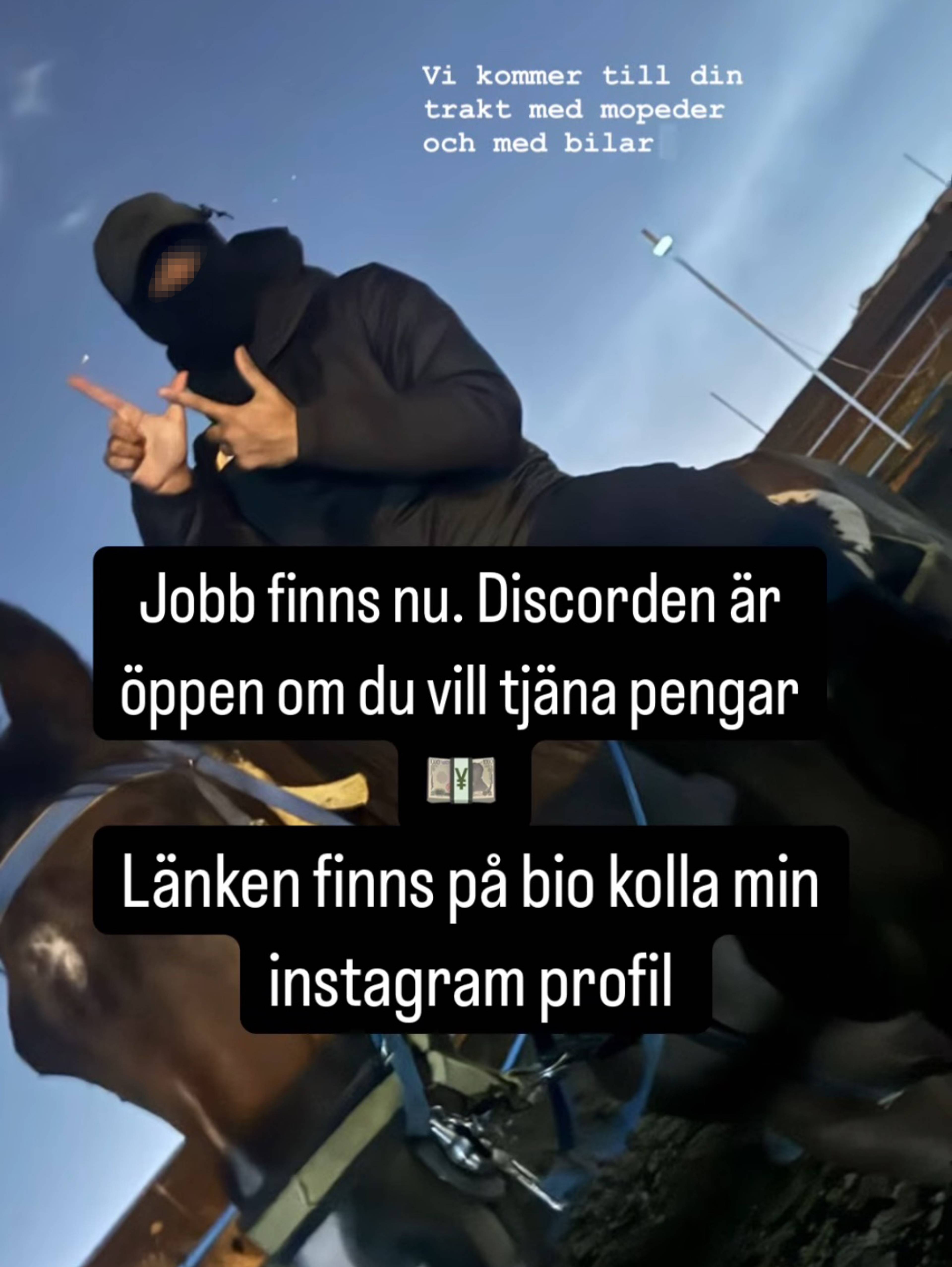 Et skjermbilde der det står at det finnes jobb på en Discord-server.