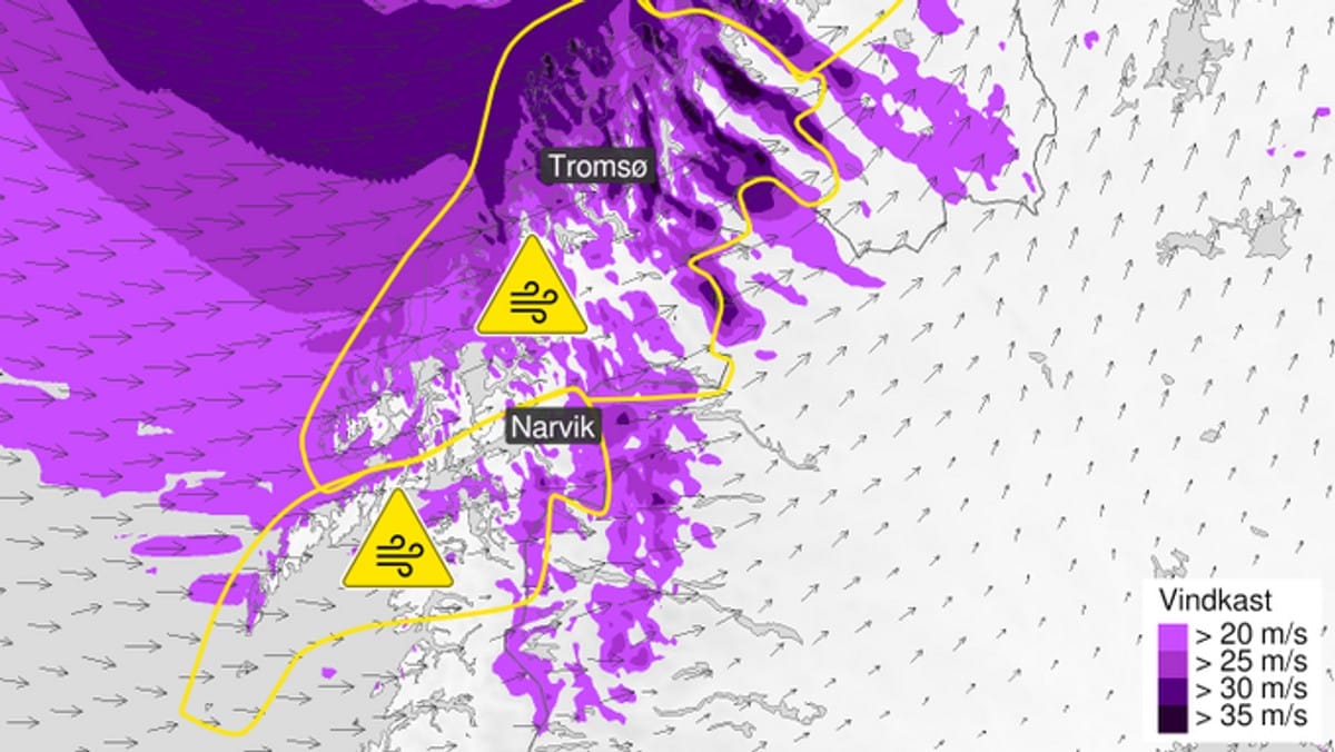 Kraftig lavtrykk på vei: – Blir full storm