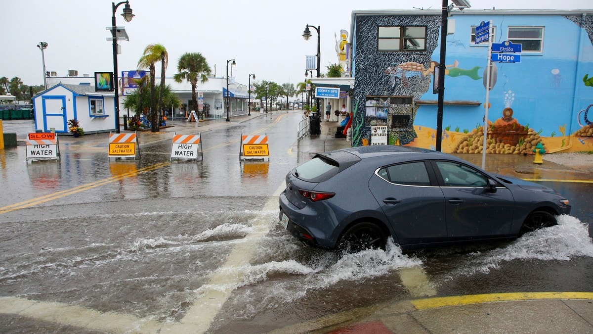 Orkanen Debby har truffet land i Florida