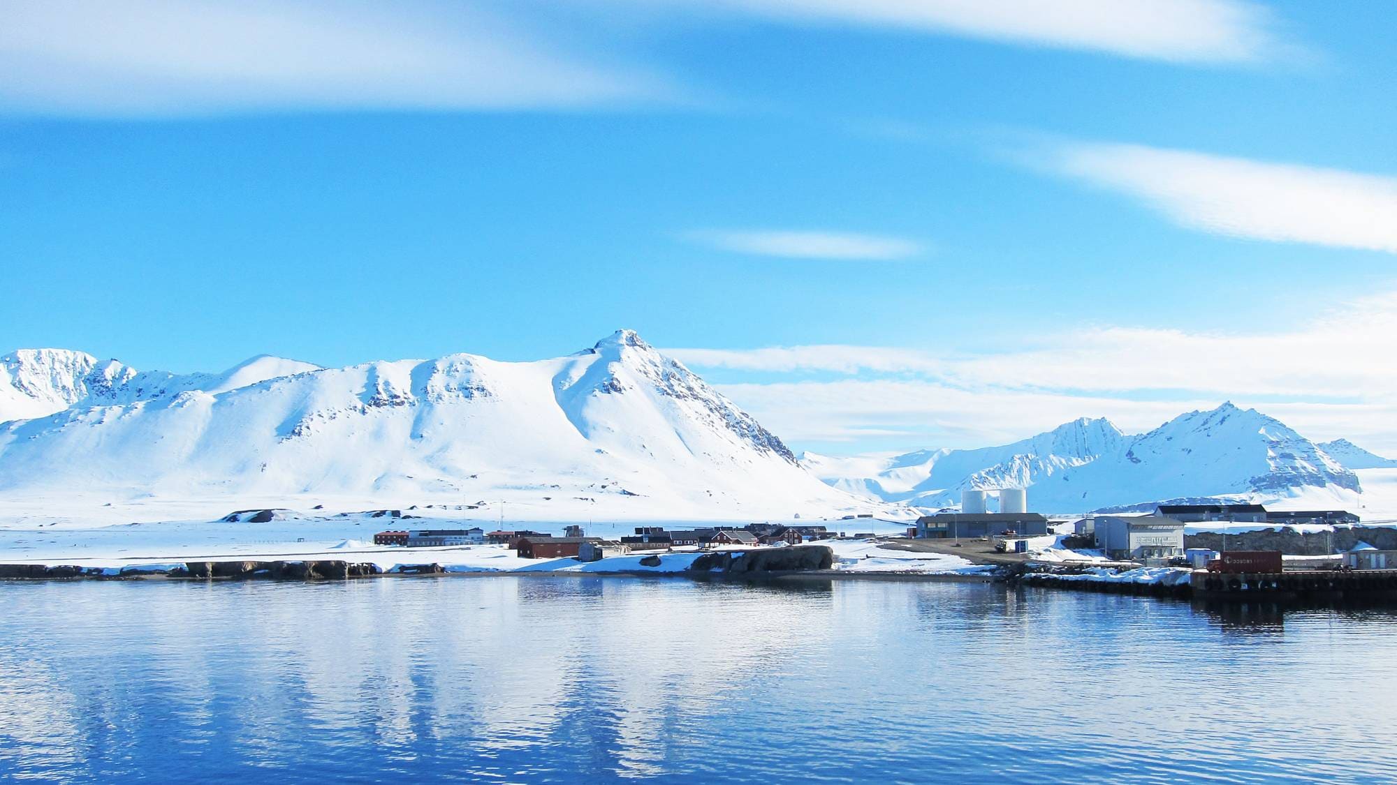 Ny-Ålesund på Svalbard