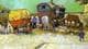 Maleri av Vincent van Gogh: The Caravans - Gypsy Camp near Arles