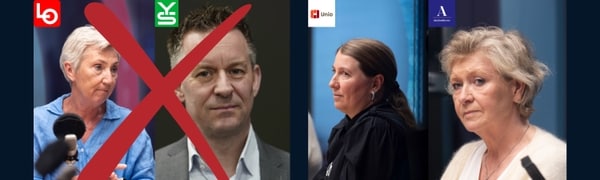 Ledere av LO YS Unio og Akademikerne