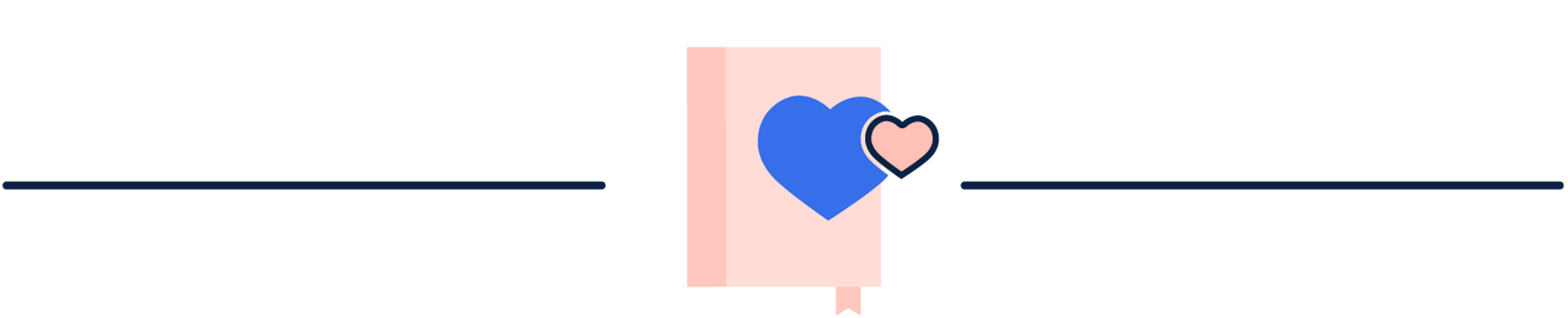 Bokomslag med to hjerter på.