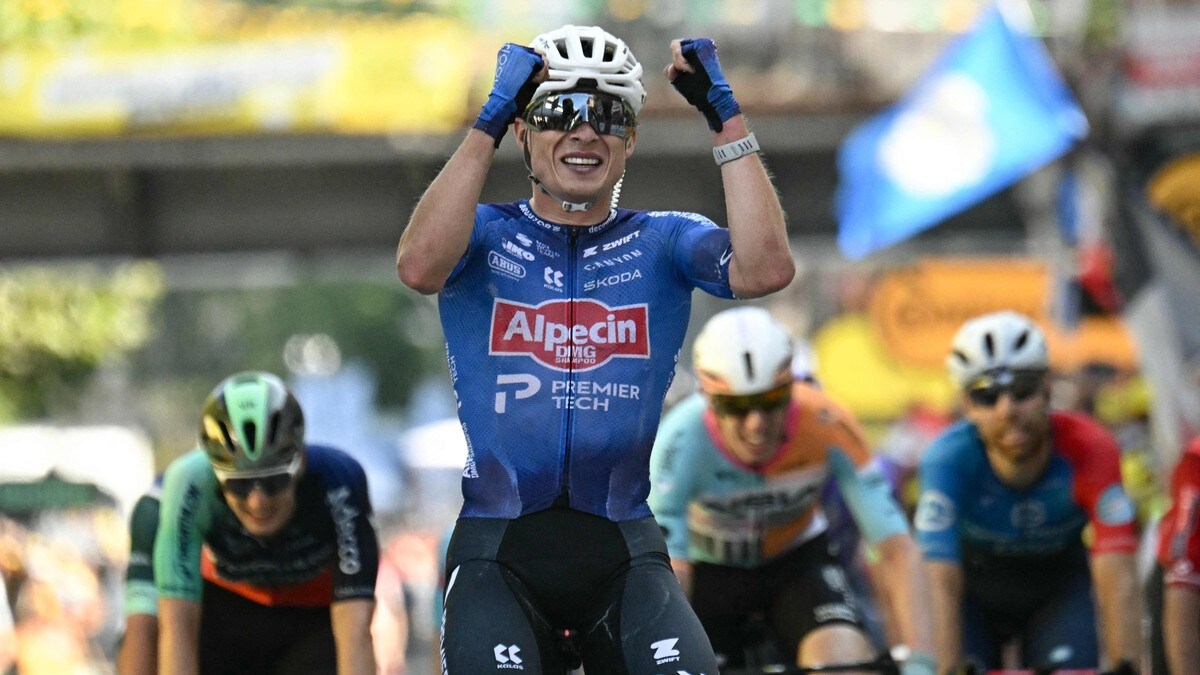 Jasper Philipsen vant kaosetappe i Tour de France