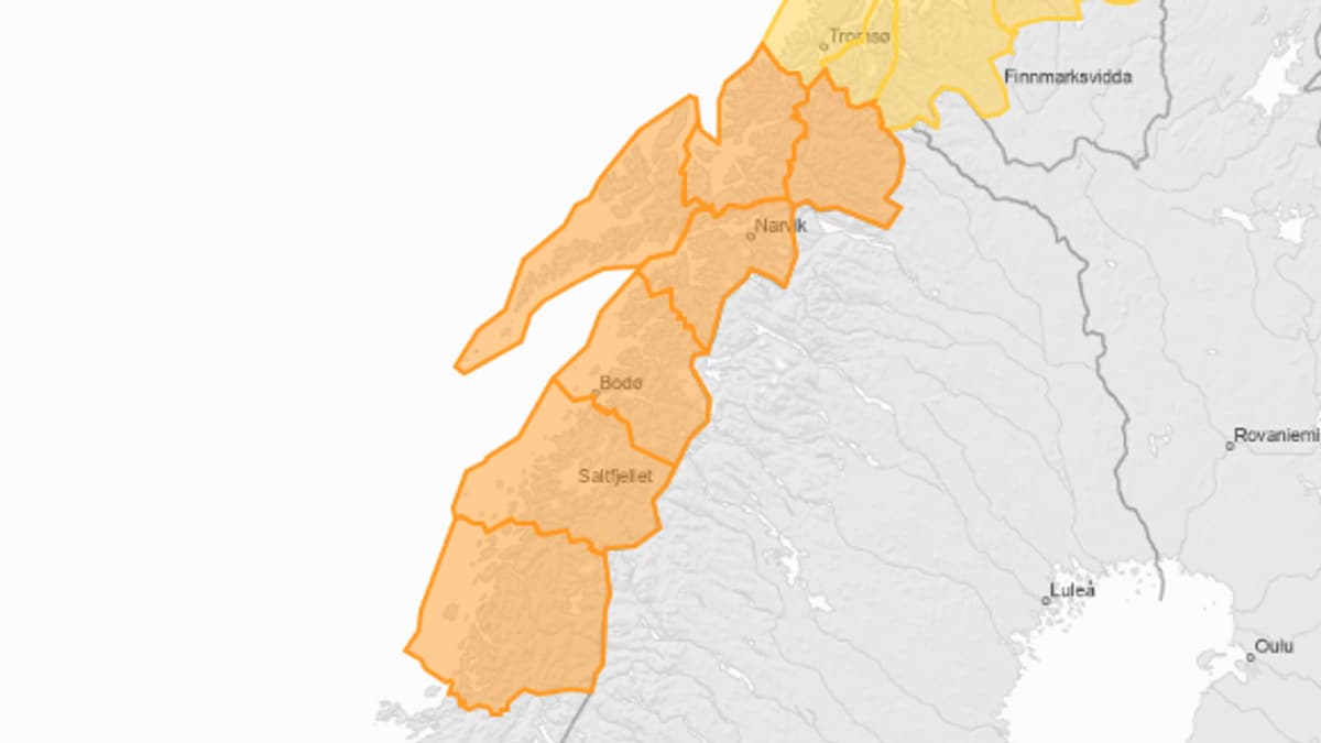 Betydelig snøskredfare i hele Nordland