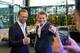 Photo: Ole Berg-Rusten / NTB Nikolai Astrup (th) and Peter Frølich during the Høyre's election campaign kickoff with all the Storting representatives