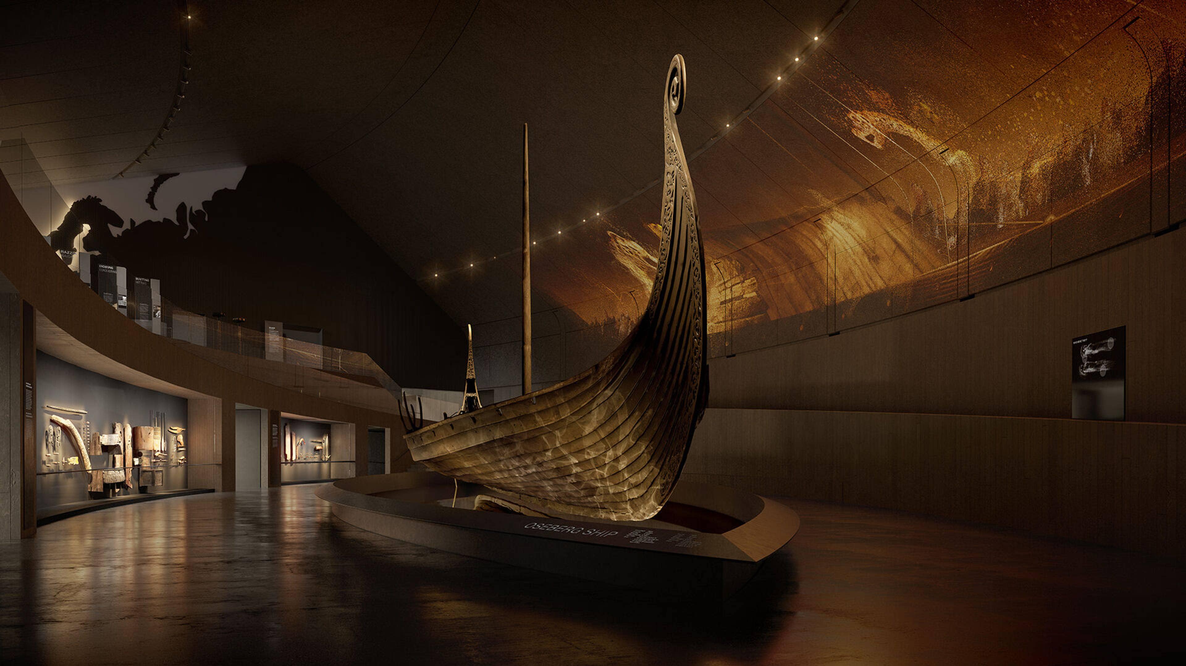 illustrasjoner av hvordan det nye vikingtidsmuseet kan bli