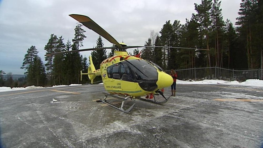 Helikopter på luftamulansens base