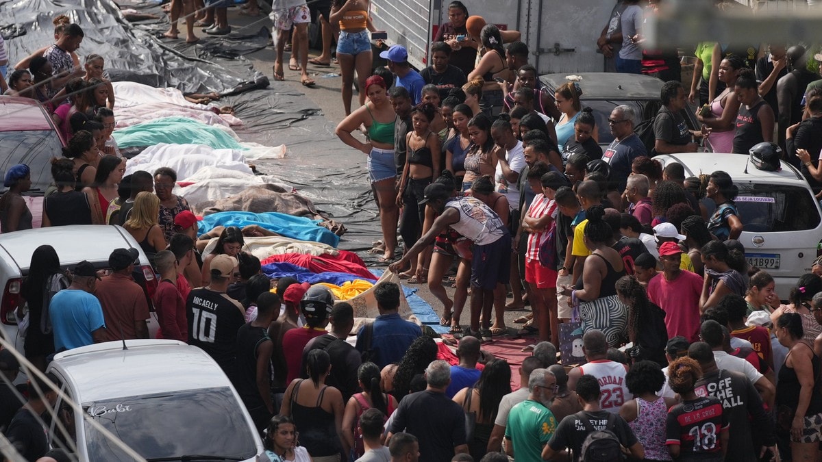 132 mennesker drept i tirsdagens politiaksjon i Rio de Janeiro, ifølge et rettshjelpskontor