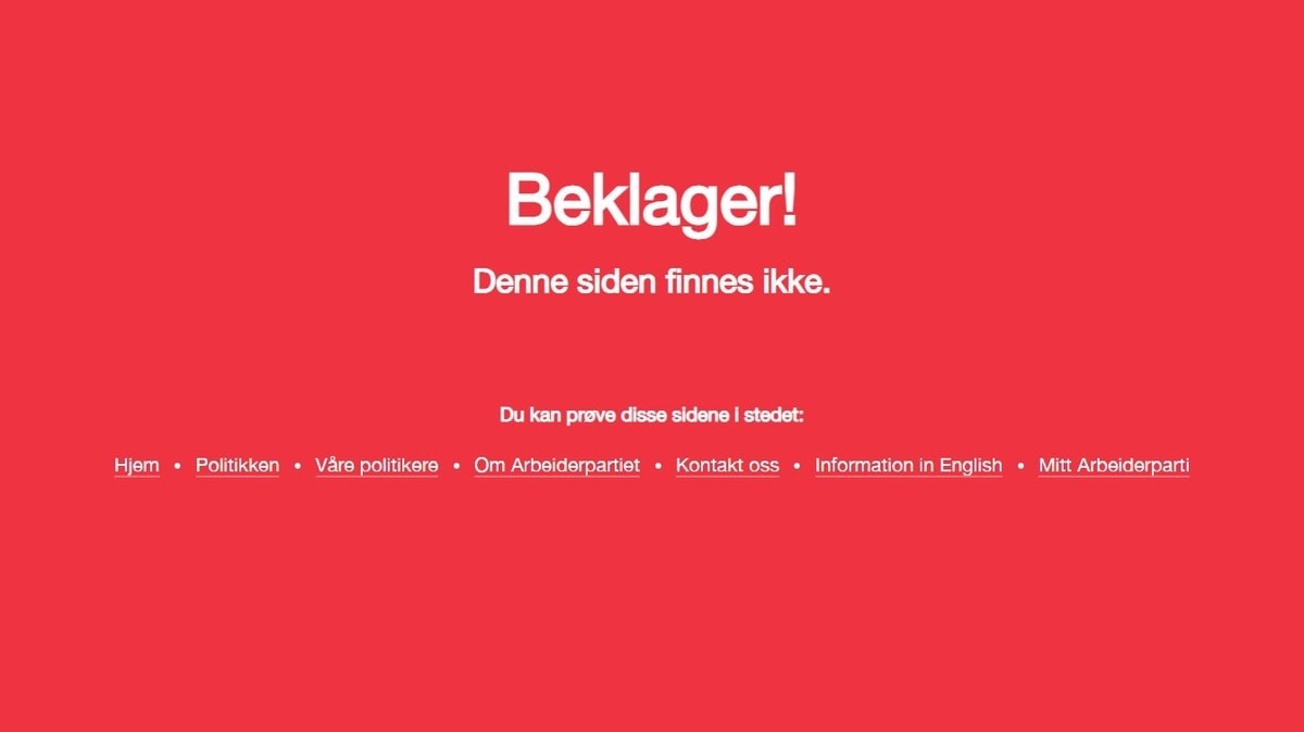 Arbeidarpartiet tok ned nettside om rentekutt