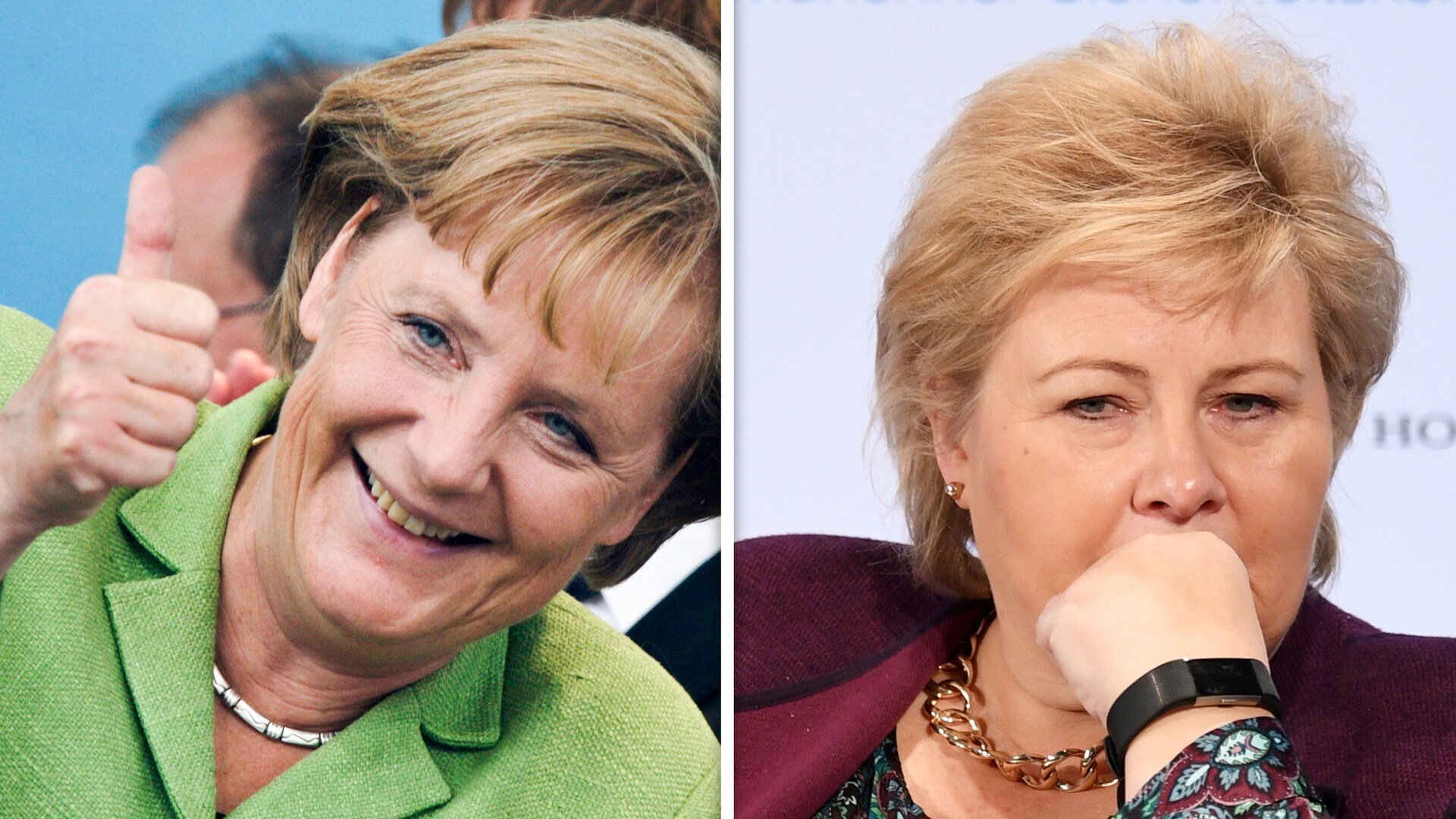 Se Merkel og Solberg
