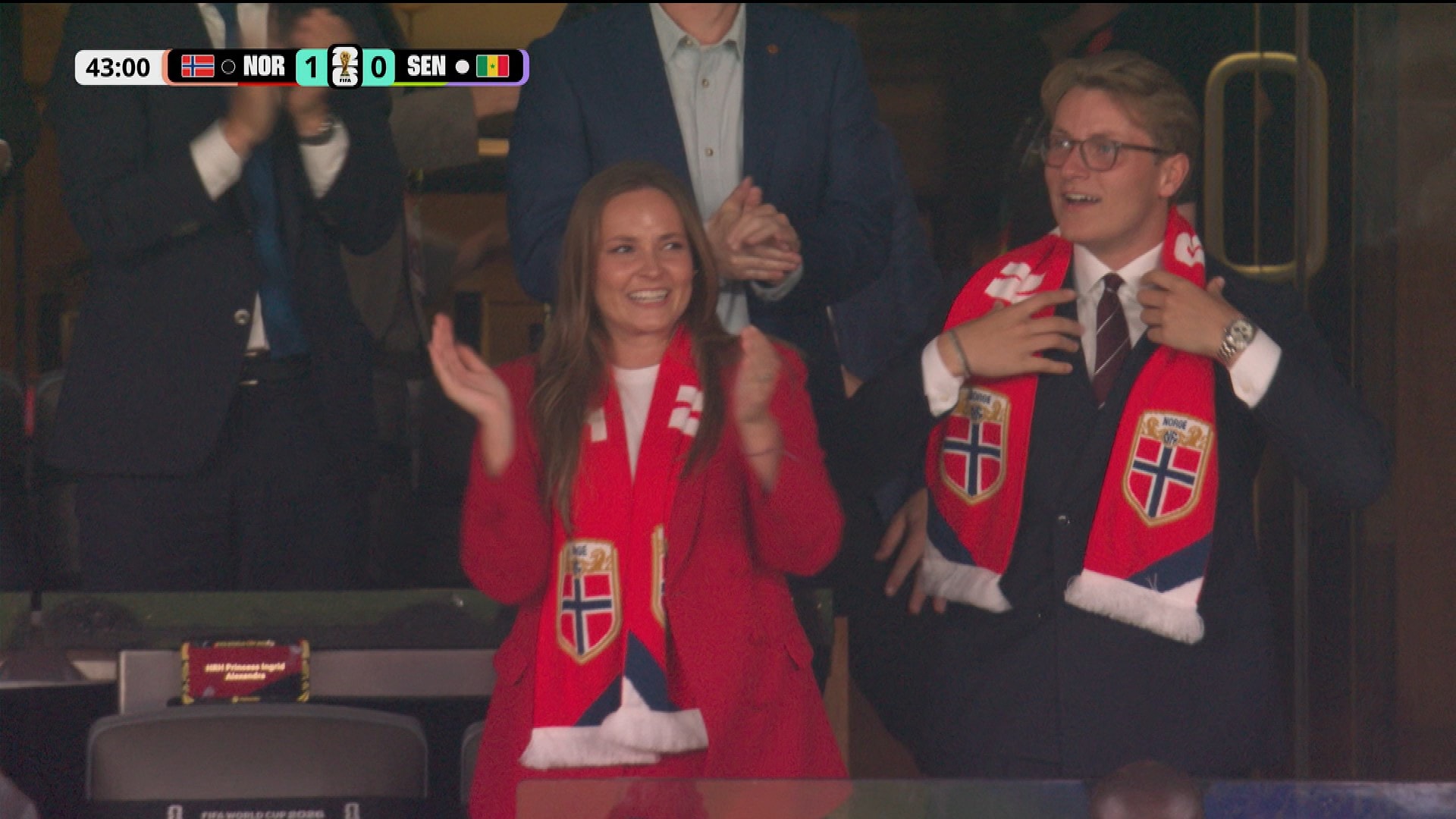 Jubler etter scoring mot Senegal