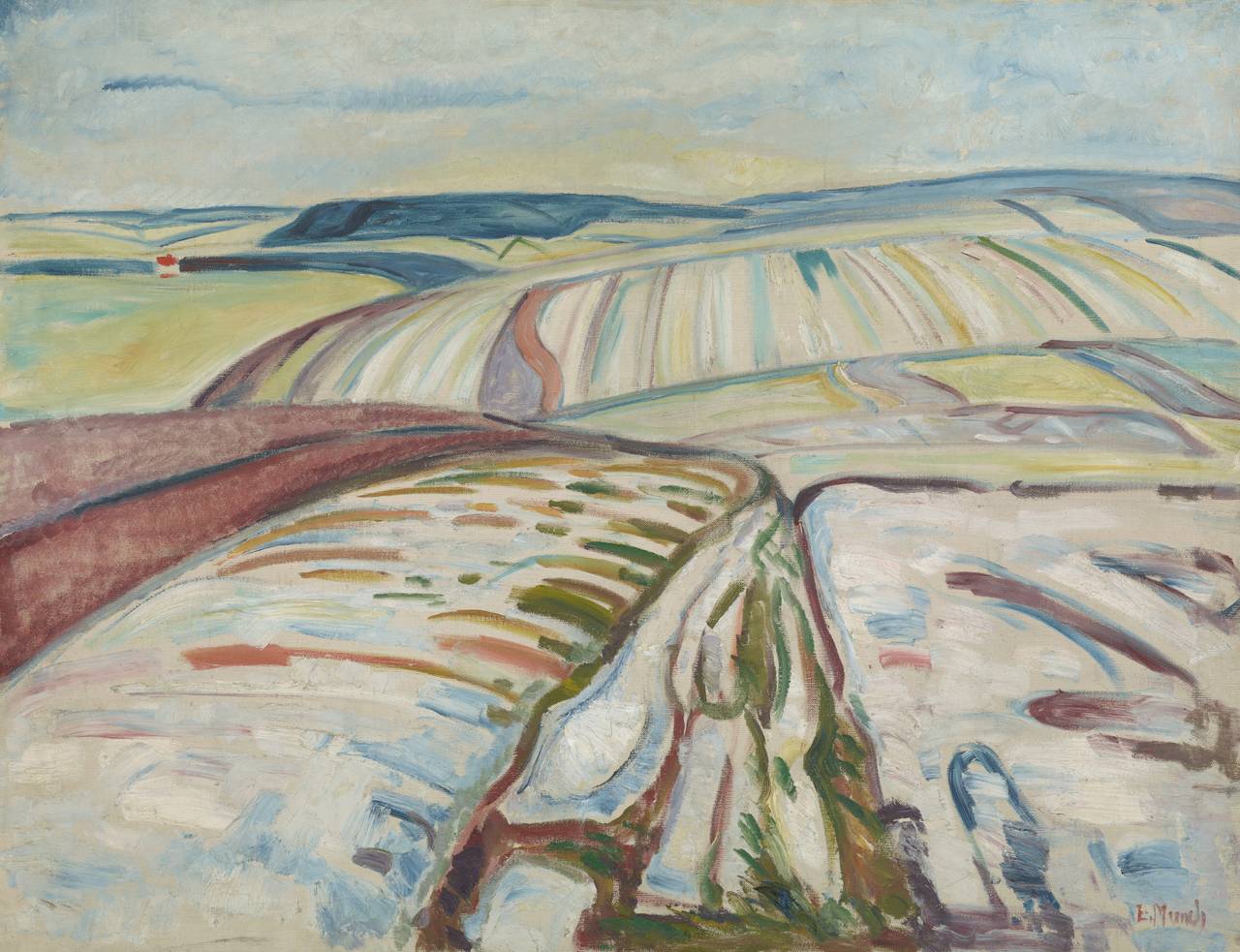 Snølandskap fra Thüringen