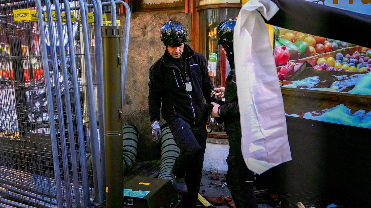 Undersøker branntomta i Markens