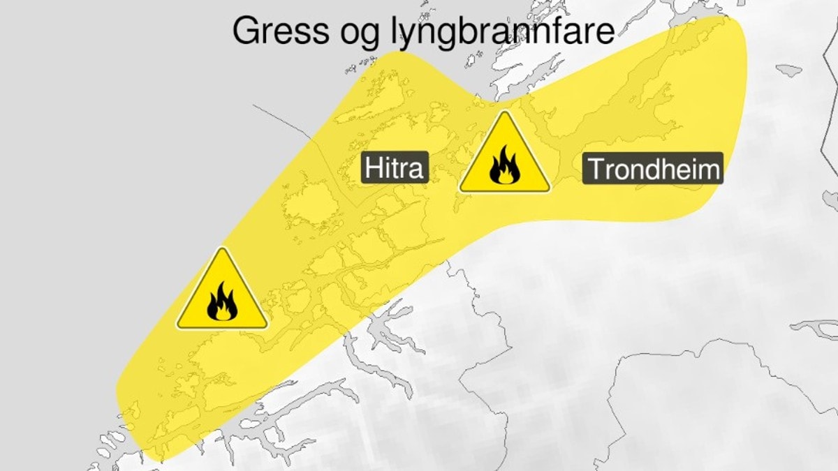 Sender ut farevarsel for skogbrann