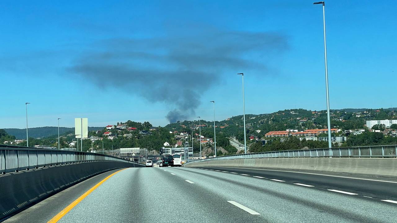 Smoke after explosion on Returkraft