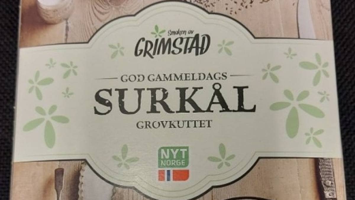 Surkål tilbakekalles på grunn av metallbiter