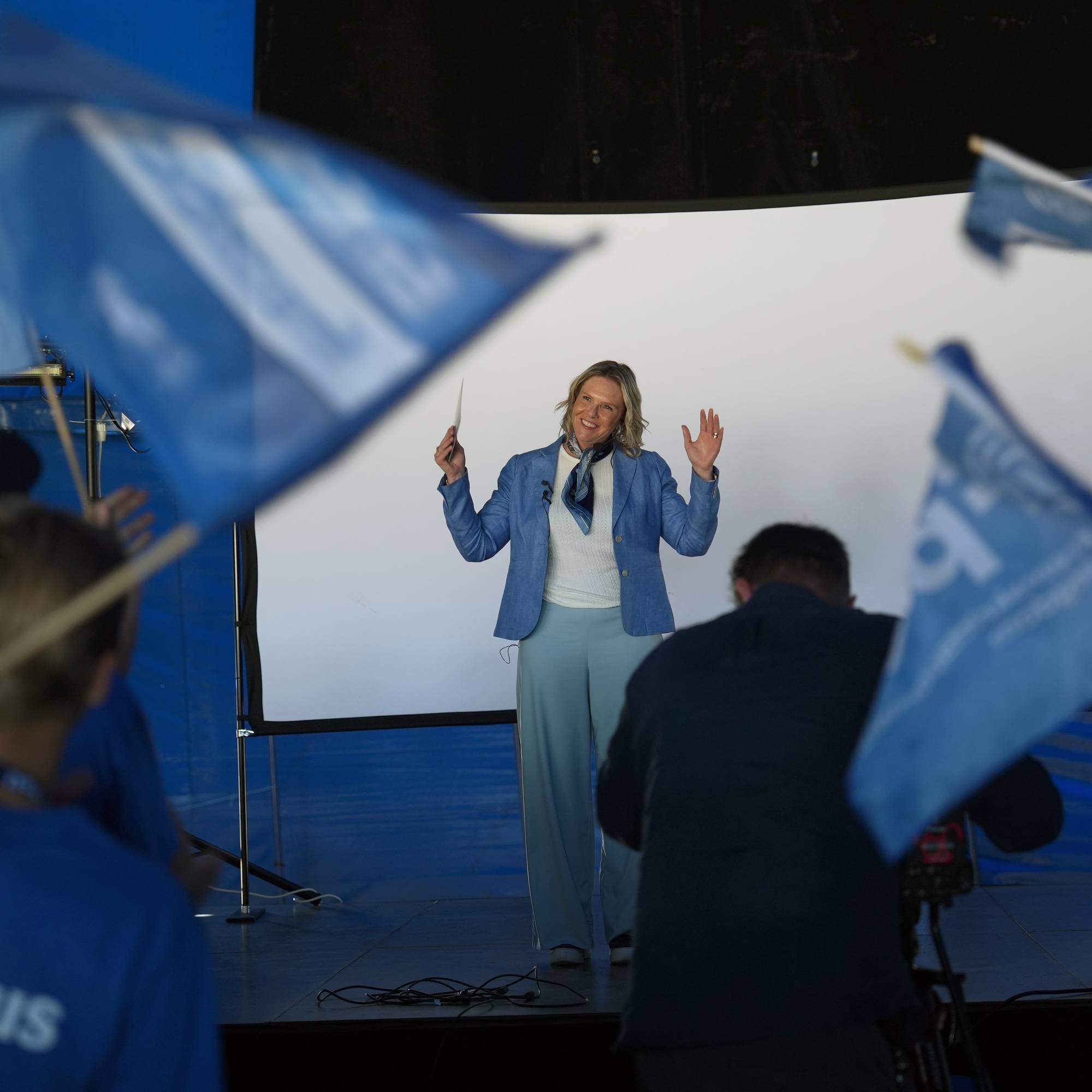 Fpus sommerleir på Hove i Arendal. Partileder Sylvi Listhaug deltar. 