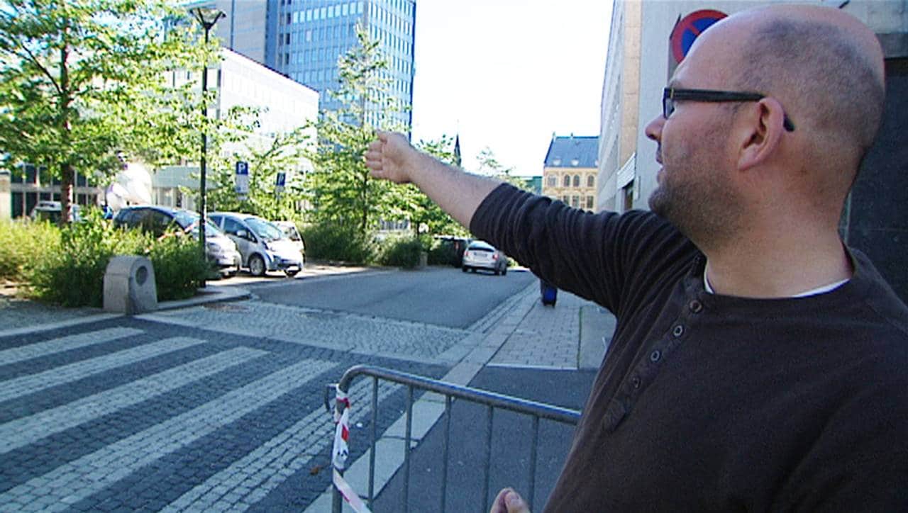 Andreas Olsen på Hammersborg torg
