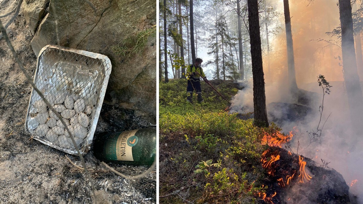 Skogbrannen i Indre Østfold: Meiner eingongsgrill starta brannen