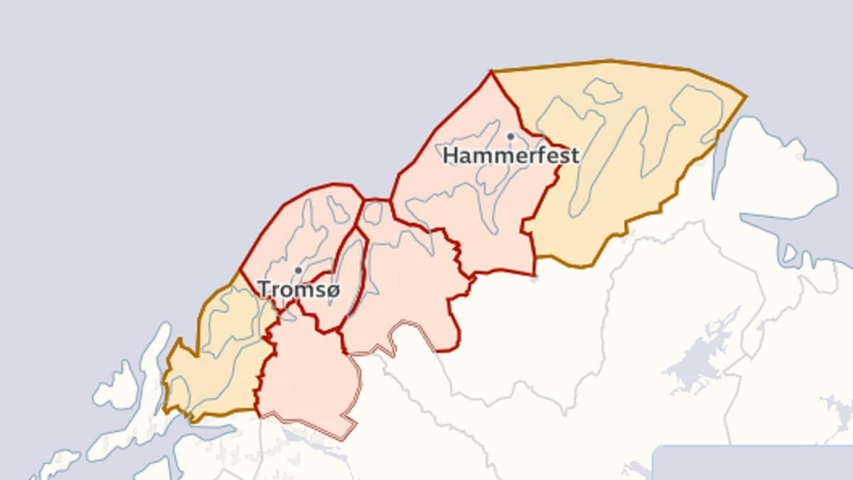 Over 25 veier skredstengt i Troms og Finnmark