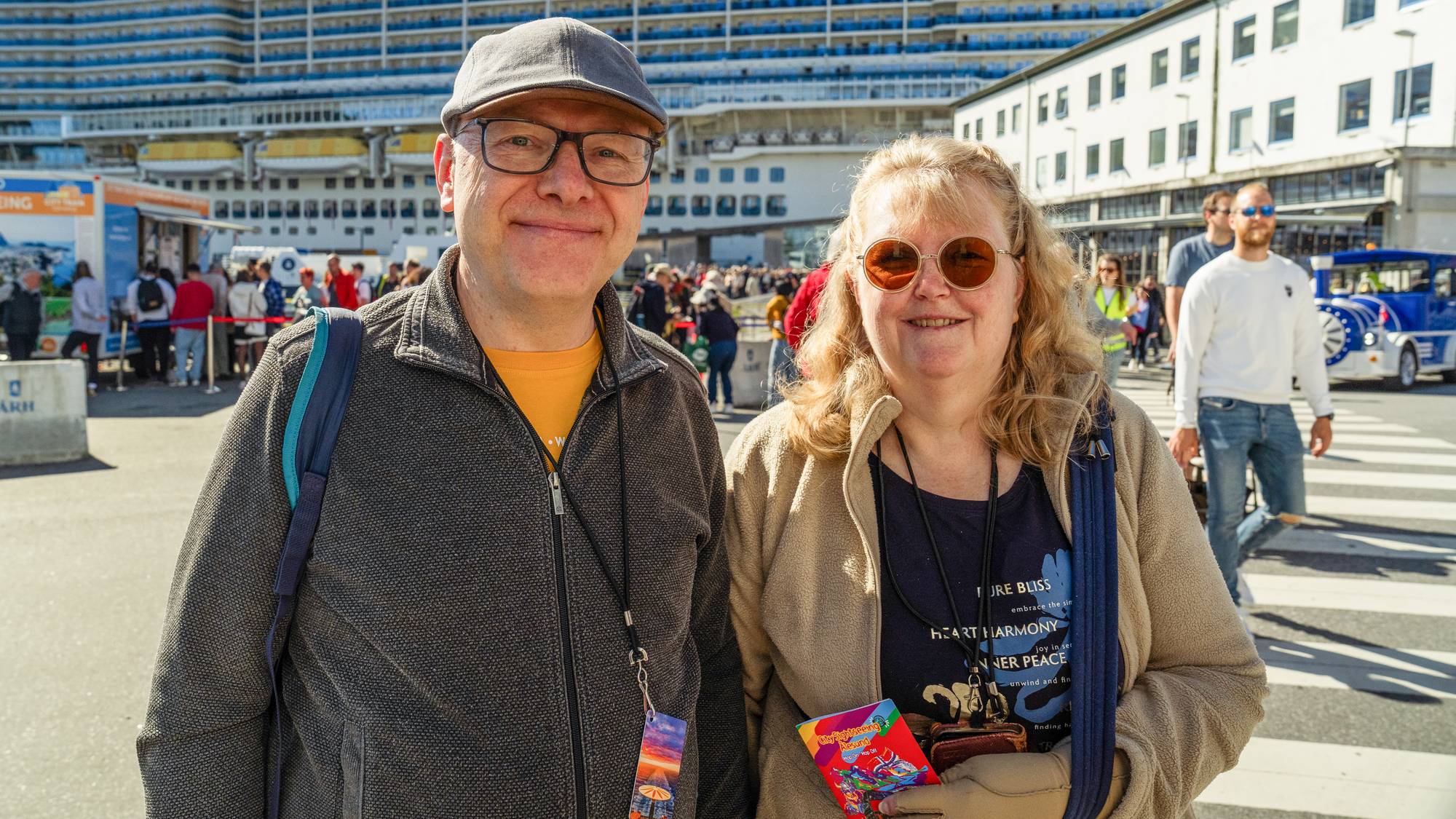 Eddy og Wilma Vos fra Nederland på cruise til Ålesund