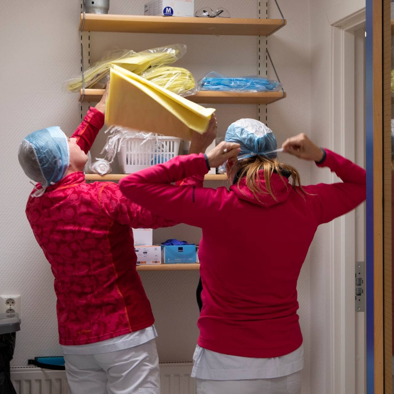 Test-teamet ved Røros legesenter gjør seg klare til den mest hektiske dagen til nå.