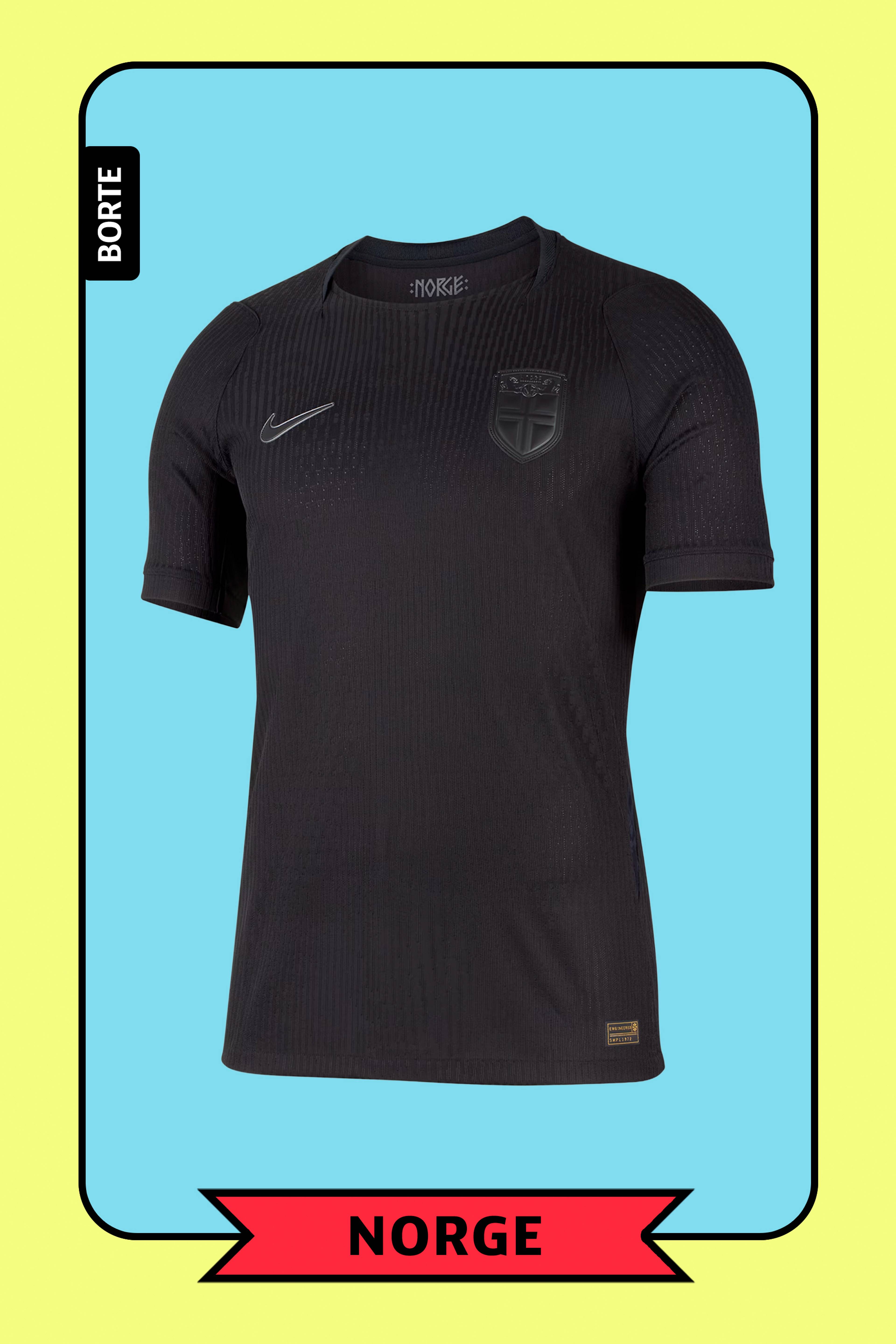 En sort fotballtrøye