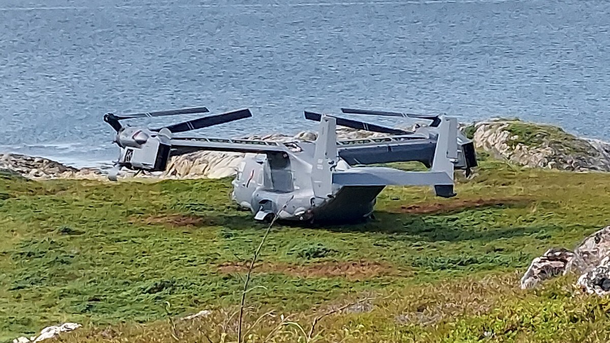 Nødlandet på Senja – nå settes flere Ospreys på bakken
