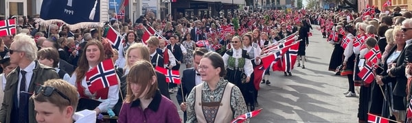 Skoletoget, 17. mai 2022 i Kristiansand