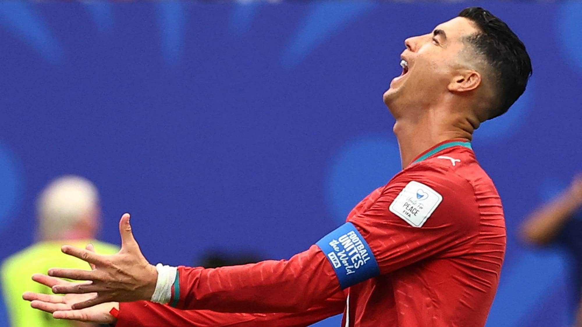 Ronaldo skriker i skuffelse
