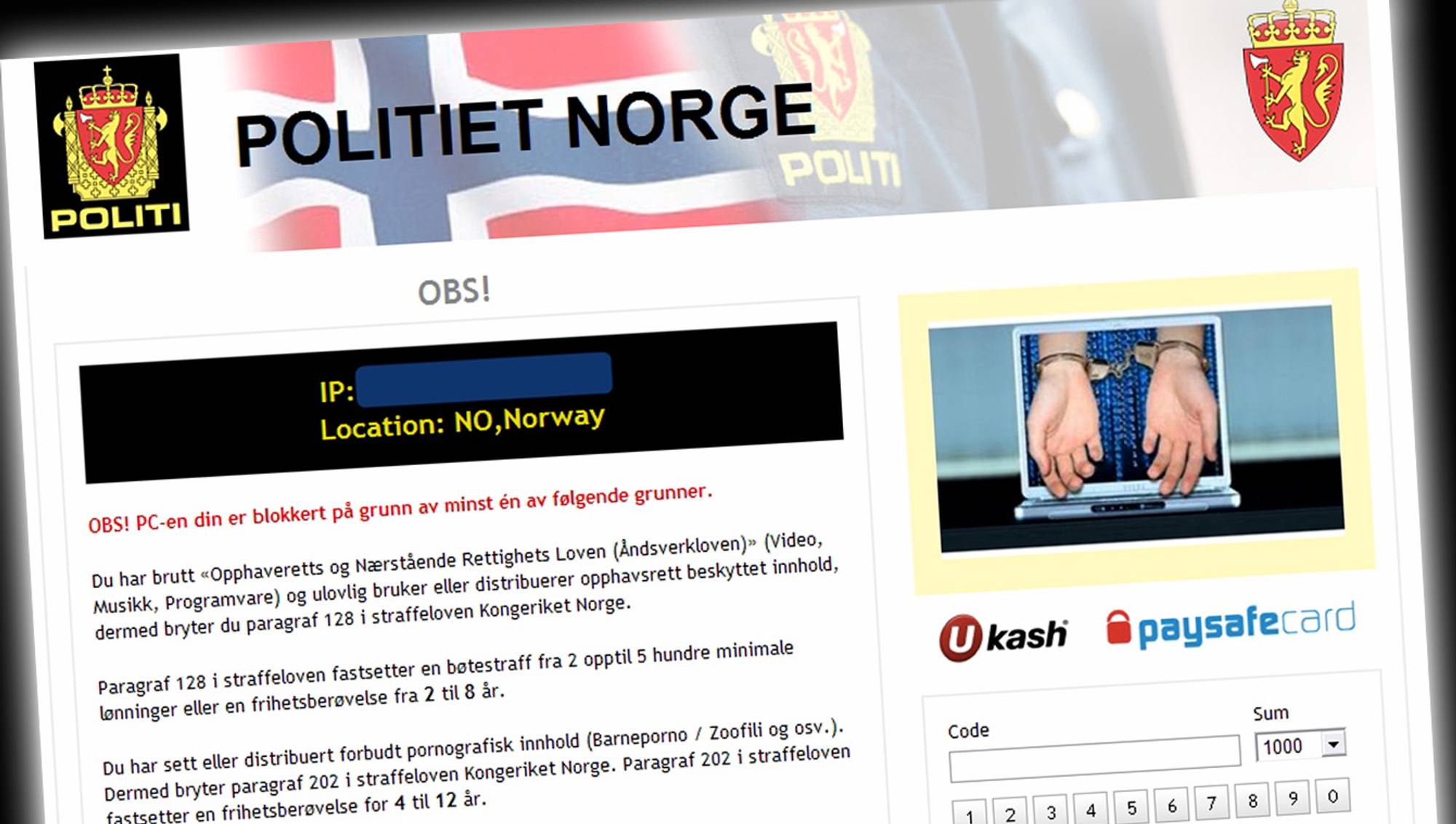Politiviruset er tilbake – NRK Nyttig – Tips, råd og innsikt