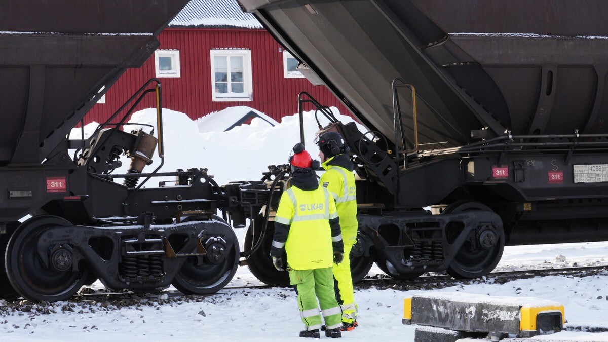 Ofotbanen i gang igjen – tog på vei fra Kiruna og Narvik