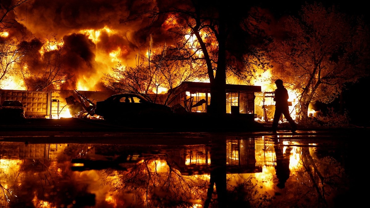 To personer drept i russisk angrep i Kyiv