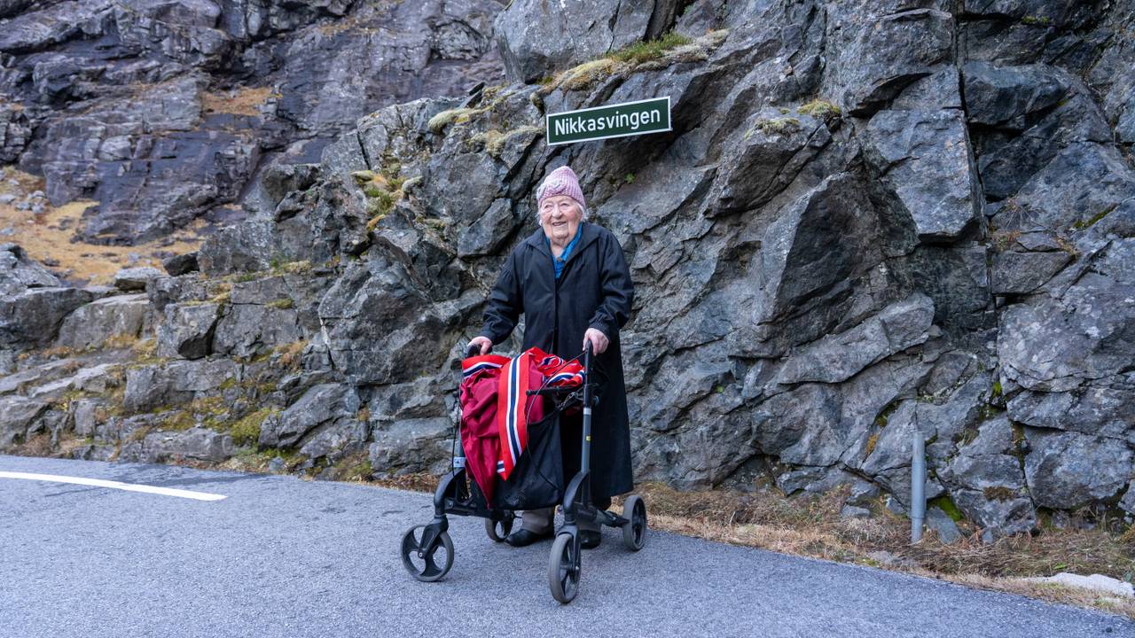Nikka ved svingen sin 11.11.2020.
