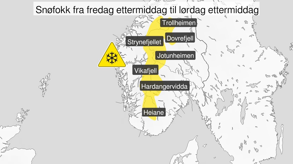 Varsler kraftig snøfokk